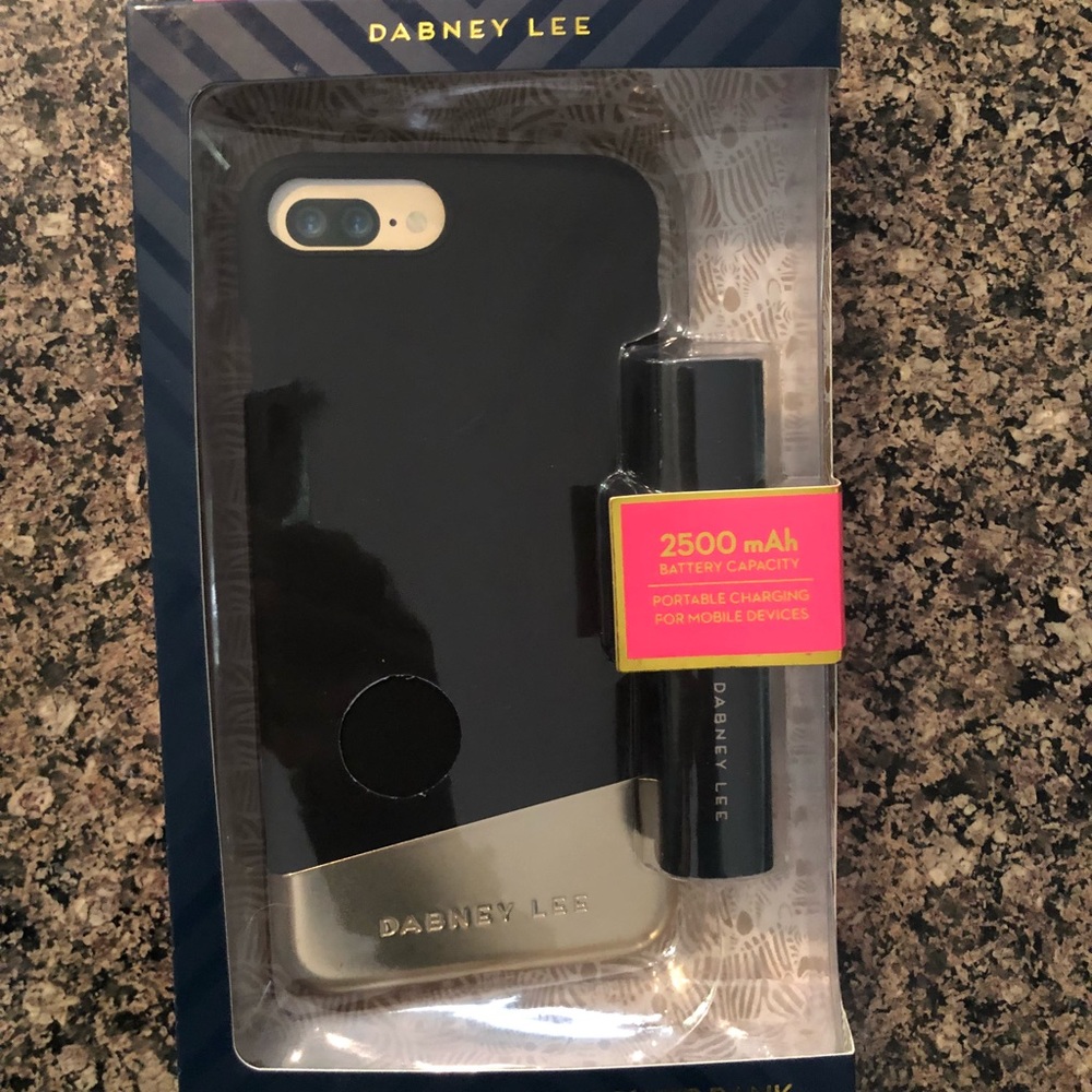 Dabney Lee phone case and charger